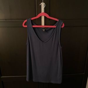 Casual and comfy (dressy as well) dark blue tank top sized s from Carole Little.